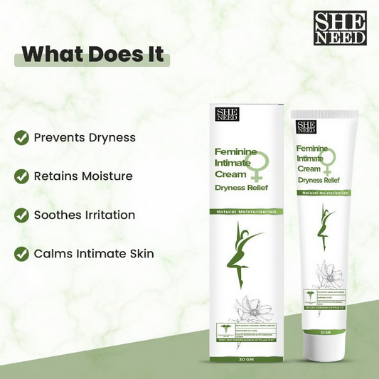 SheNeed Feminine Intimate Cream Dryness Relief 