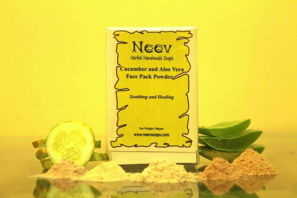 Neev Herbal Handmade Soaps Cucumber and Aloe Vera Face Pack Powder