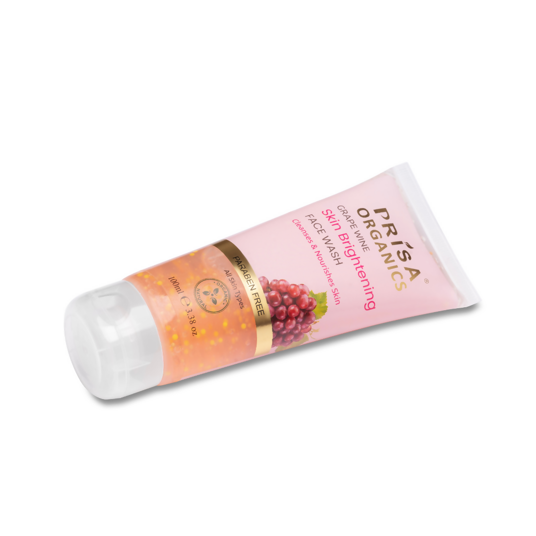 Prisa Organics Grape Wine Skin Brightening Face Wash - Grab2buy