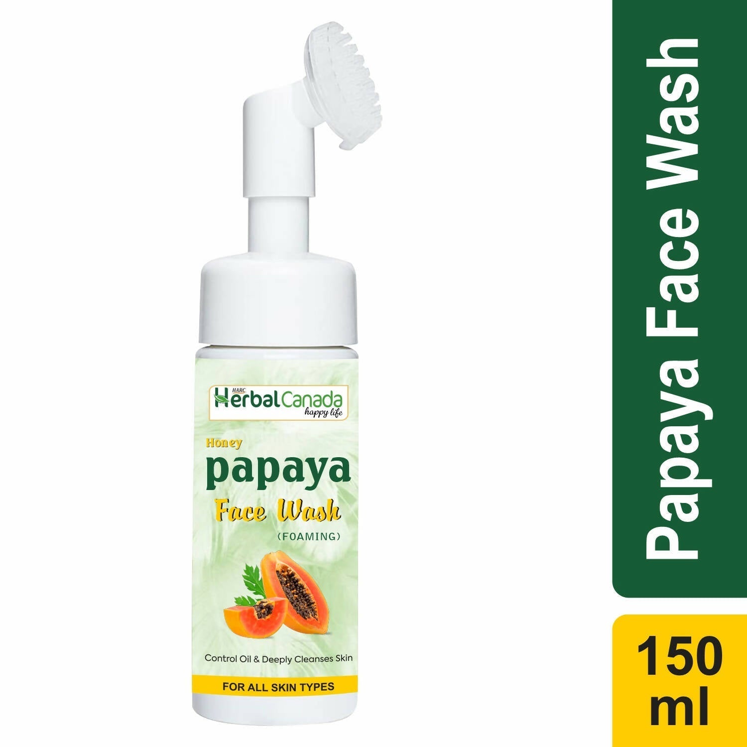 Herbal Canada Honey Papaya Foaming Face Wash 