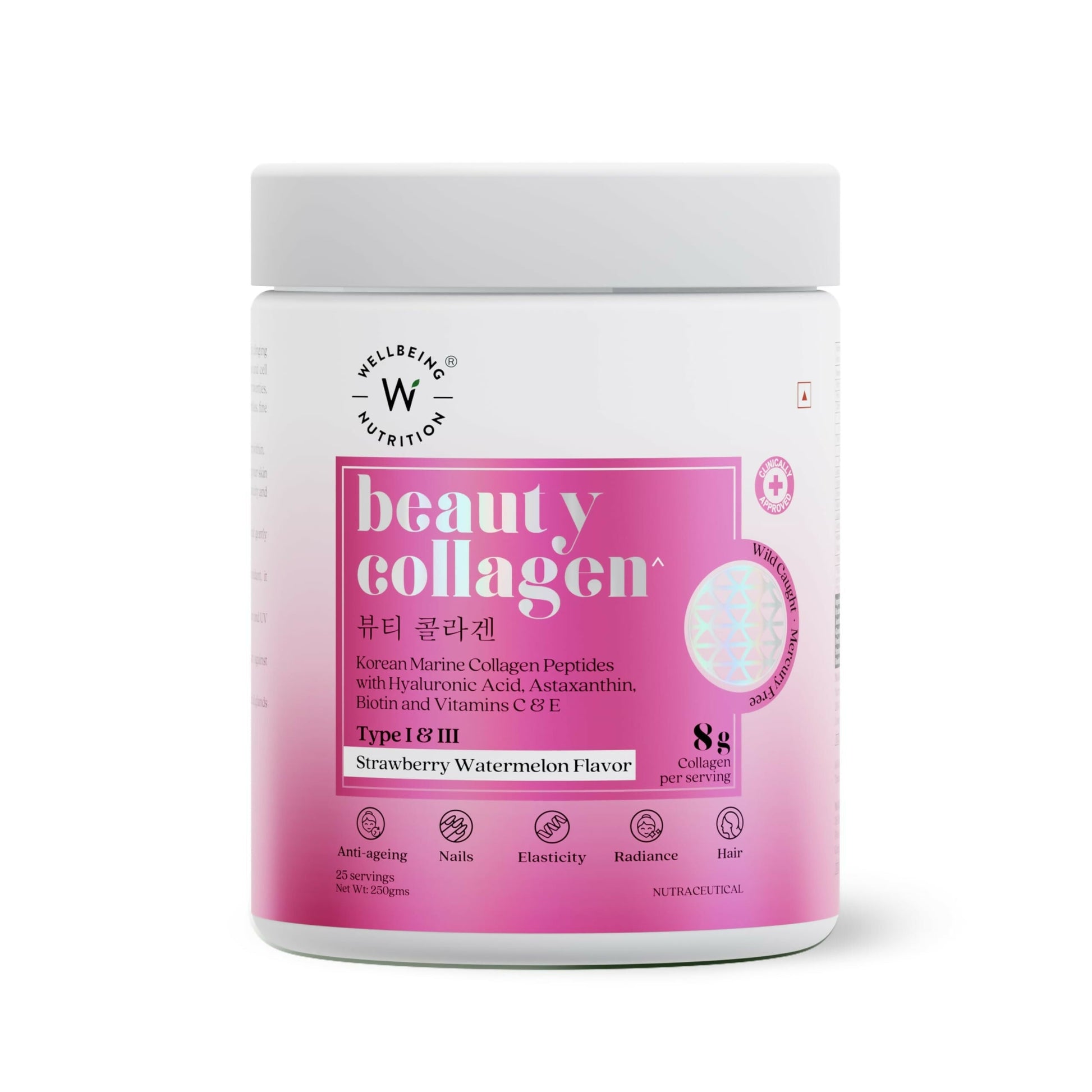 Wellbeing Nutrition Glow Korean Marine & Beauty Collagen Peptides Combo: Tropical Bliss & Strawberry & Watermelon  Grab2Buy Wellbeing Nutrition Grab2Buy