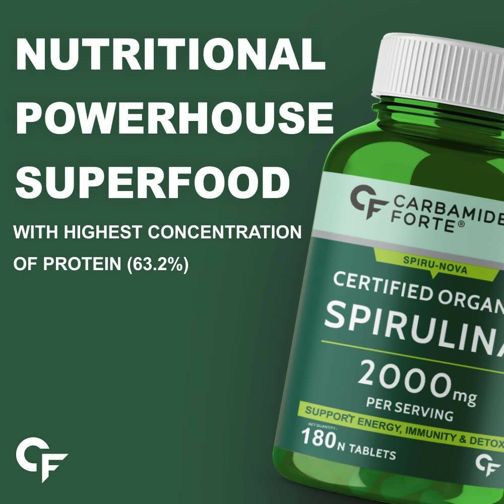 Carbamide Forte Organic Spirulina Tablets 