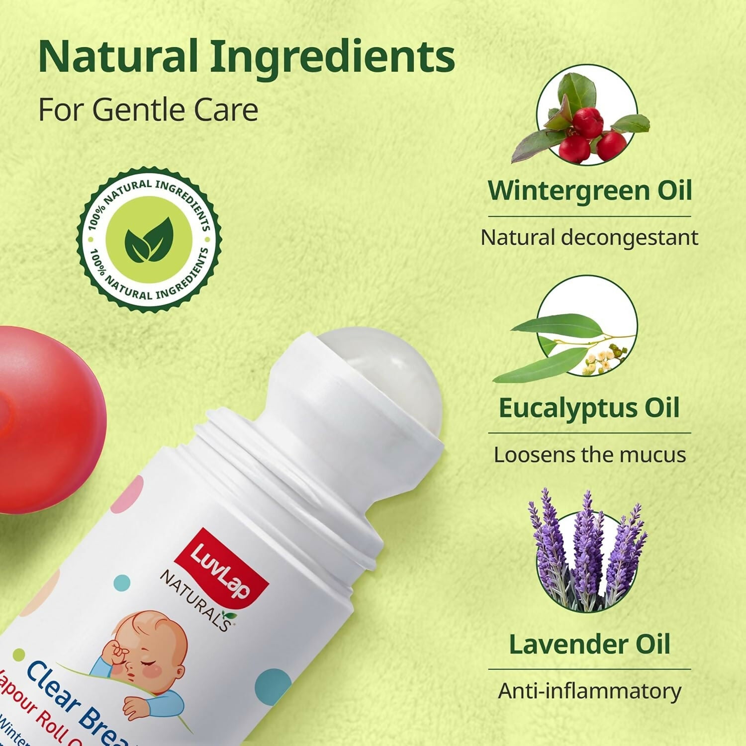 LuvLap Naturals Clear Breathe Vapour Roll On