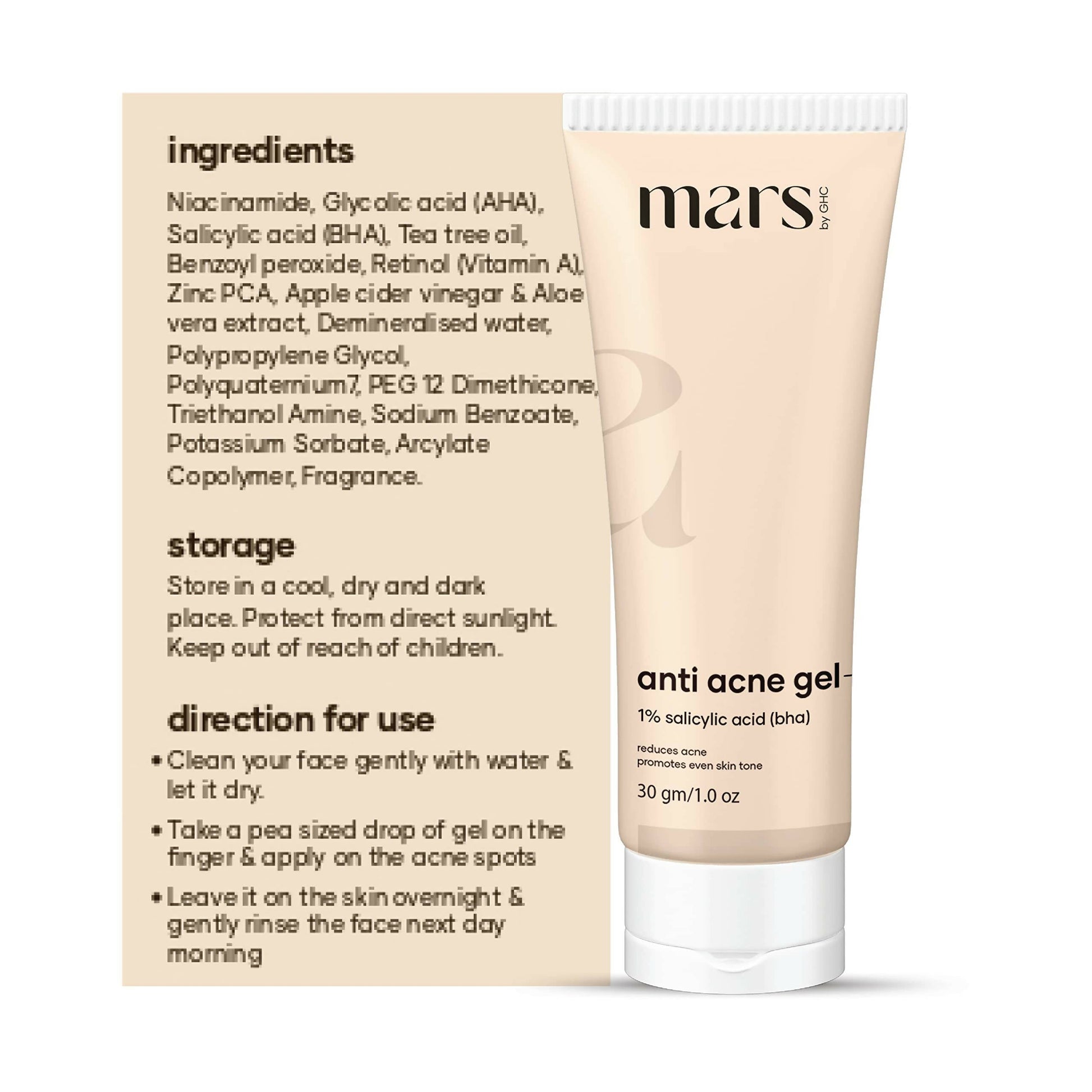 Mars By GHC Anti Acne & Pimple Removal Face Gel