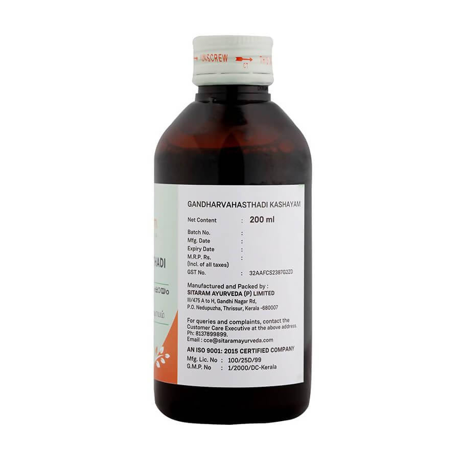 Sitaram Ayurveda Gandharvahasthadi Kashayam 