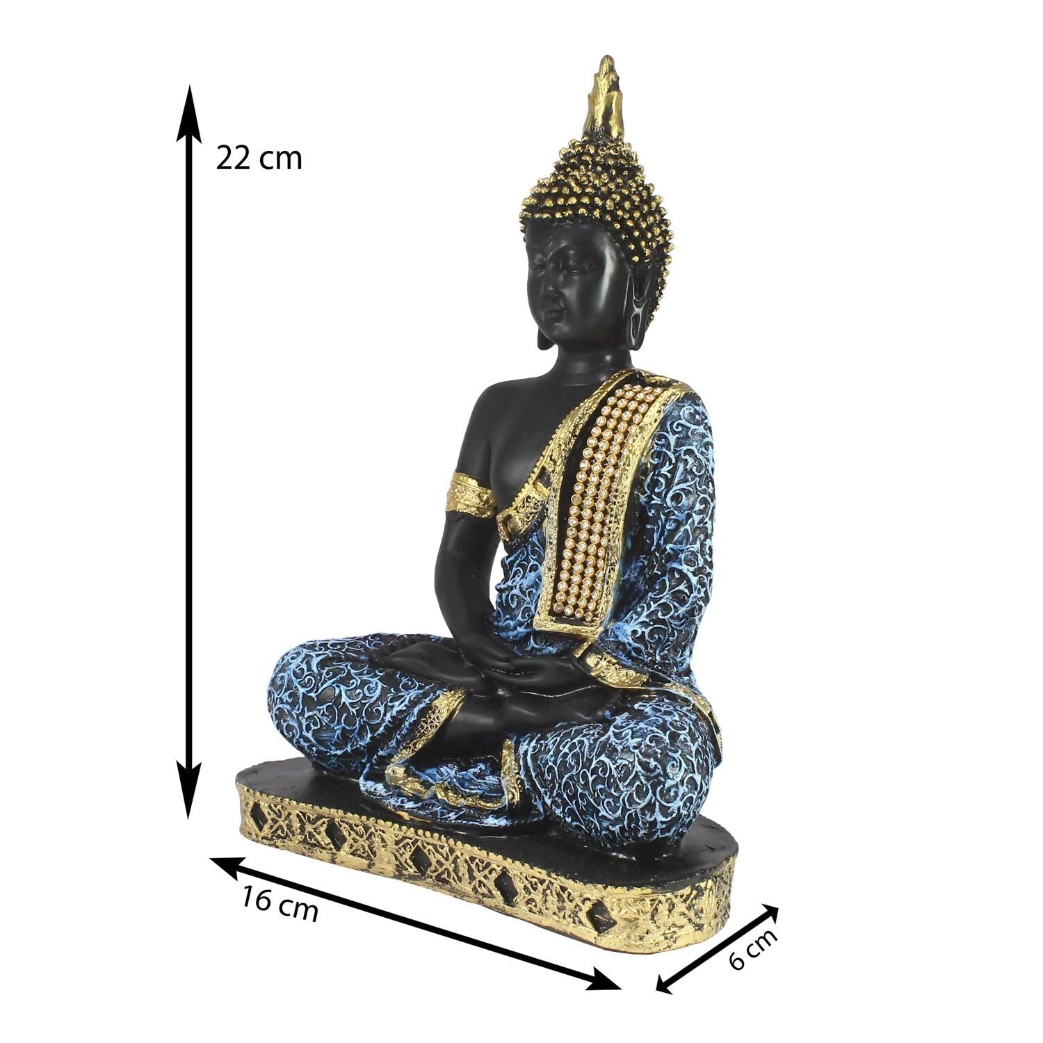 eCraftIndia Buddha Showpiece - Blue - Grab2buy