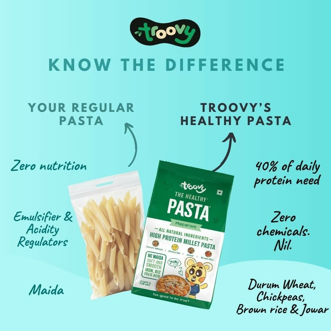 Troovy Millet Macaroni Pasta Protein & Iron rich  Grab2Buy Troovy Grab2Buy
