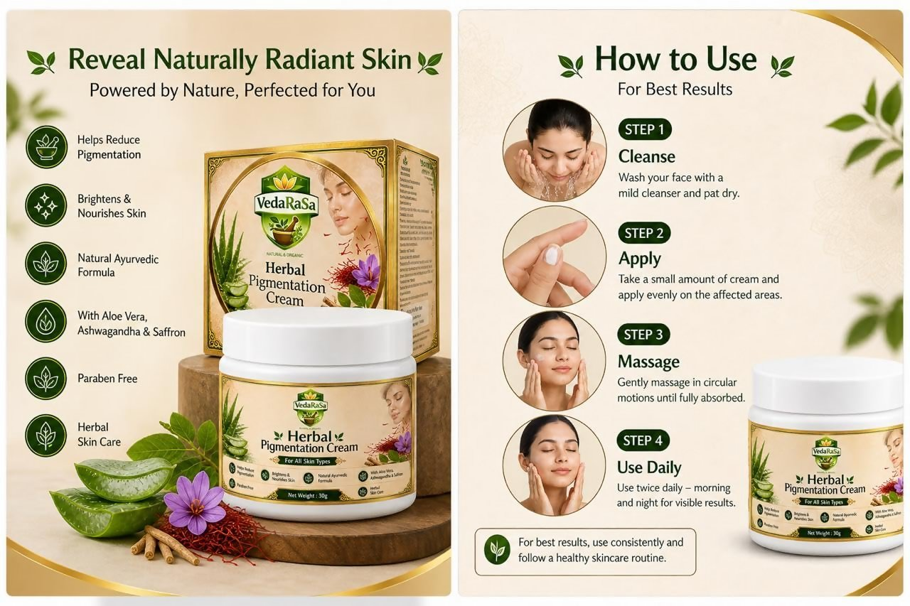 VedaRasa Herbal Pigmentation Cream  Grab2Buy VedaRasa Grab2Buy