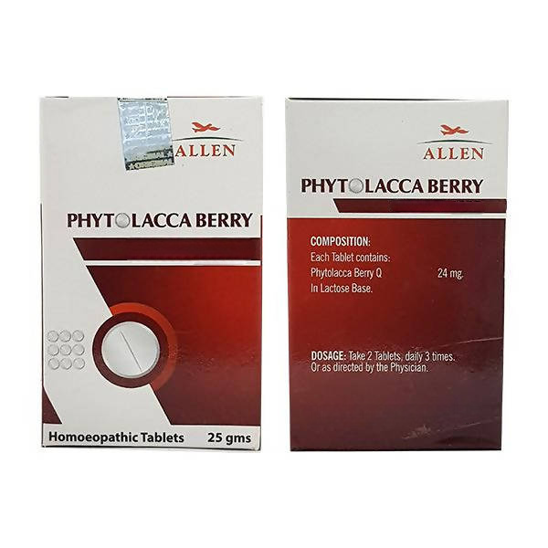 Allen Homeopathy Phytolacca Berry Tablets 