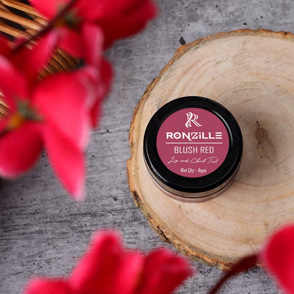 Ronzille Lip And Cheek Tint - Blush Red