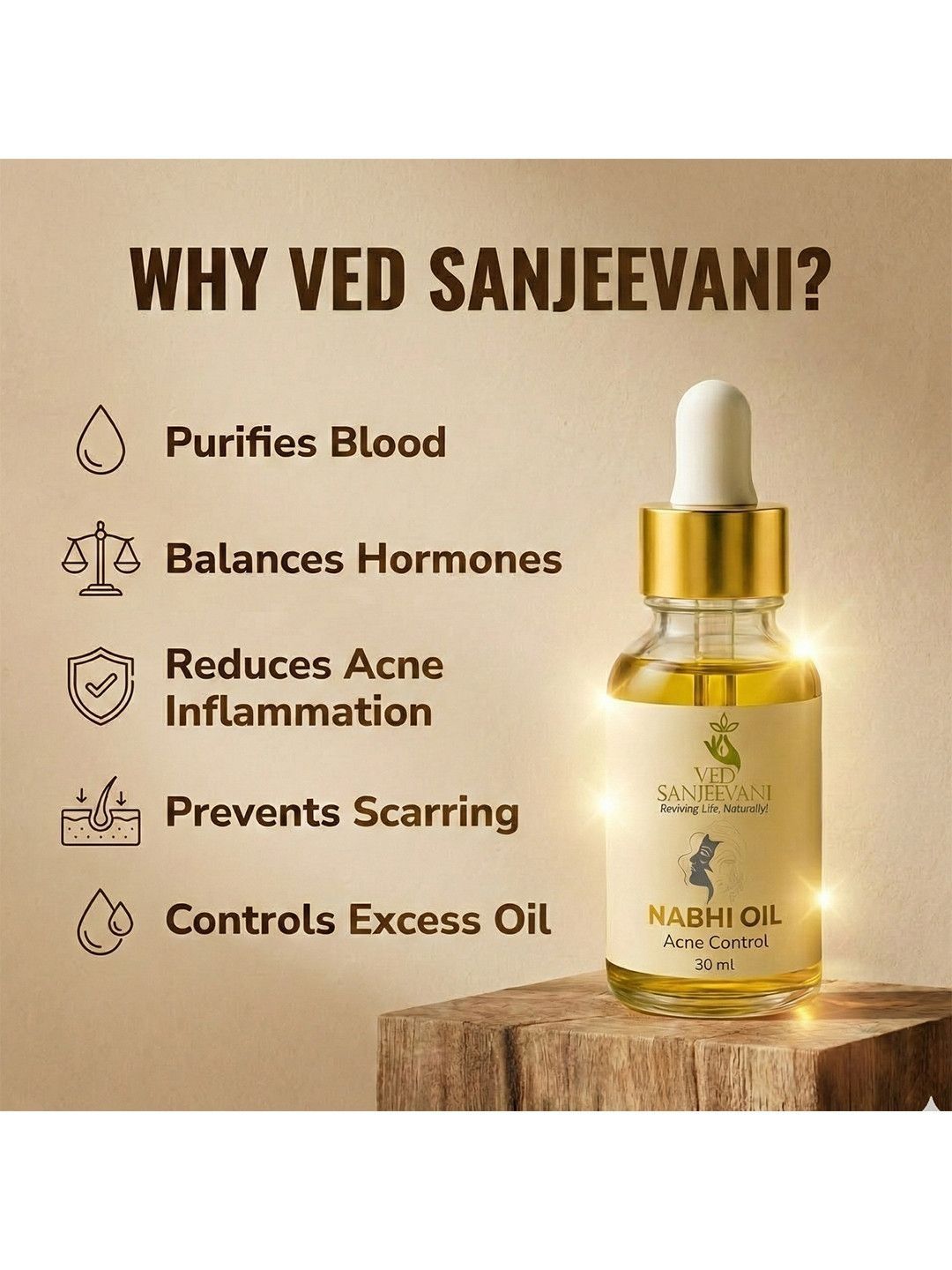Ved Sanjeevani Acne Control Nabhi Oil  Grab2Buy Ved Sanjeevani Grab2Buy