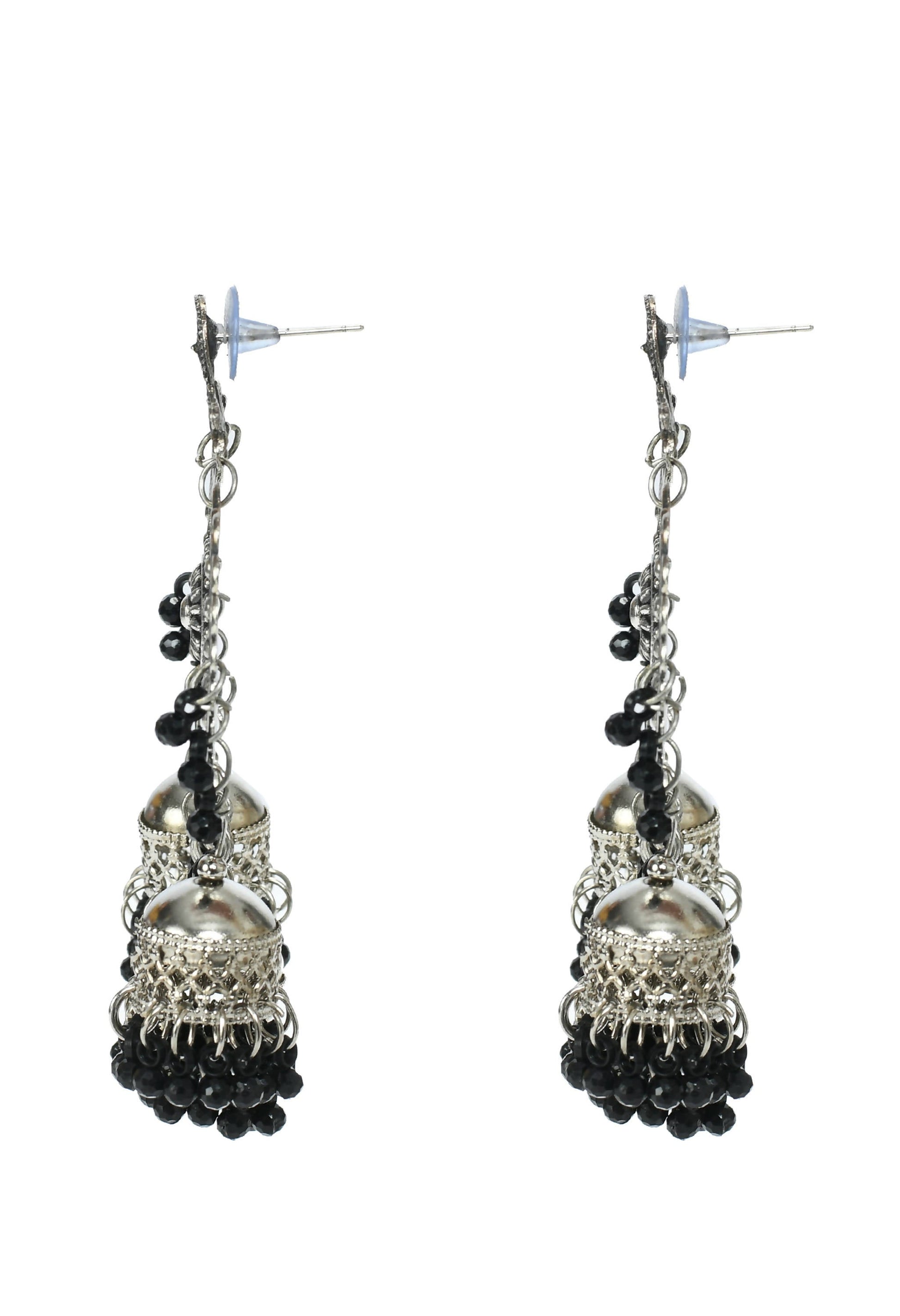 Mominos Fashion Johar Kamal Jhumkas With Maang Tikka Earrings - Grab2buy