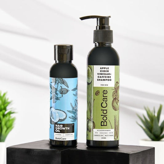 Bold Care DHT Blocker Shampoo & Hair Growth Oil Combo - Grab2buy
