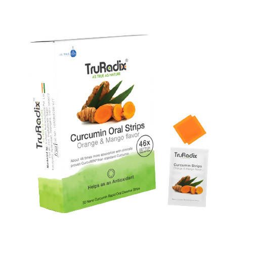 Truradix Curcumin Oral Strips (Orange Mango) – Ayurvedic Anti-Inflammatory Support 