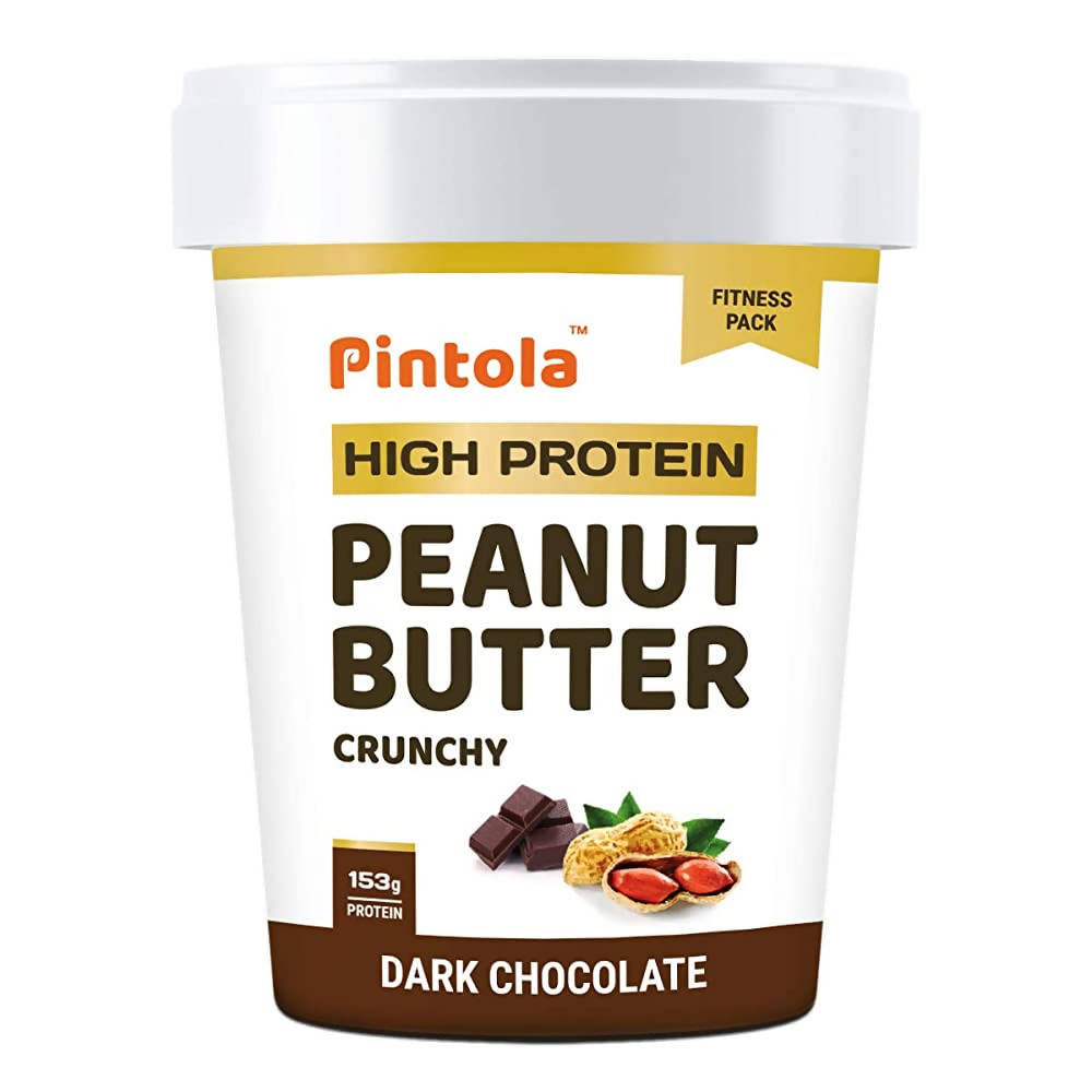 Pintola High Protein Dark Chocolate Crunchy Peanut Butter 