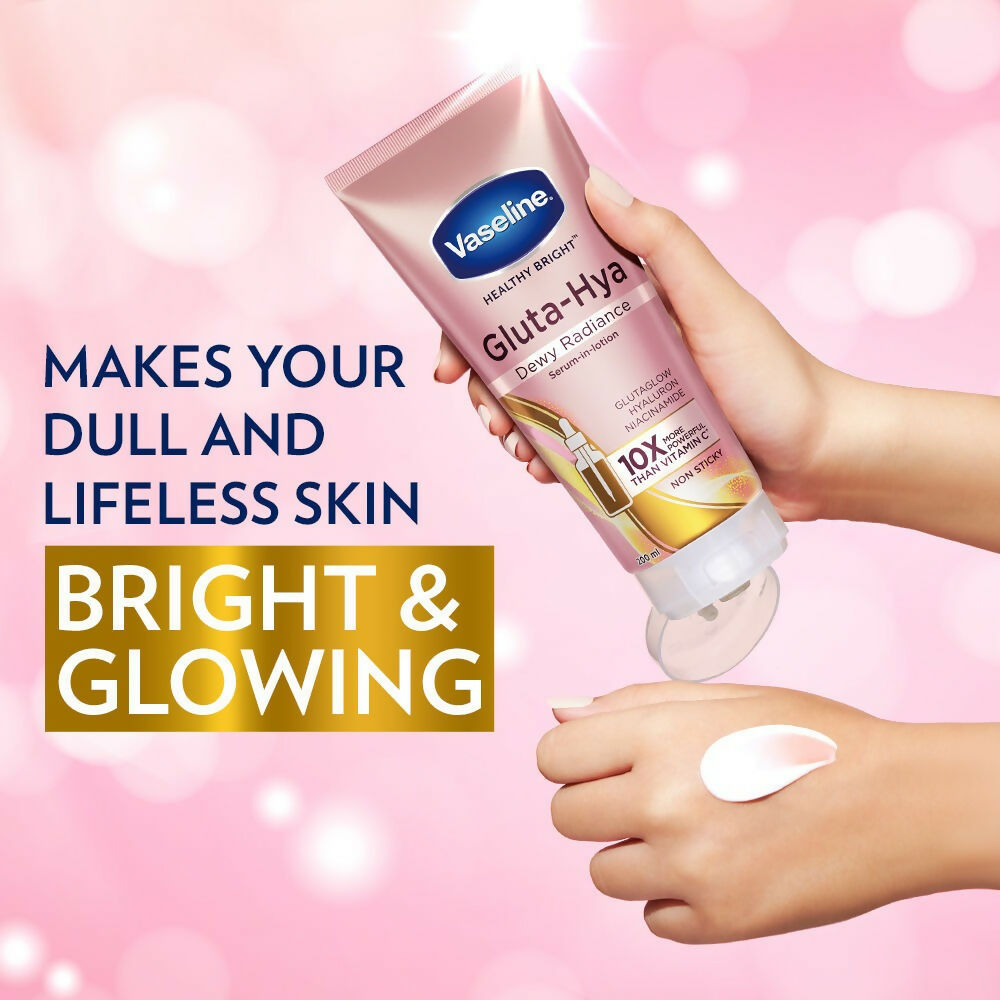 Vaseline Gluta-Hya Dewy Radiance & Overnight Radiance Serum-In-Lotion Combo  Grab2Buy Vaseline Grab2Buy