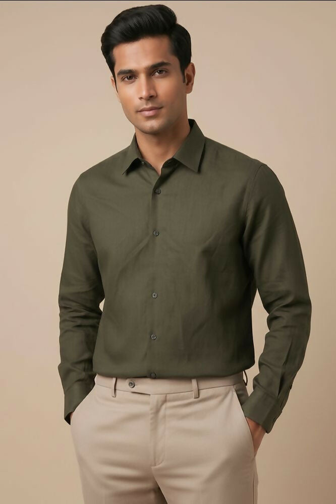 Forest — Green Cotton Shirt by Hilo Design