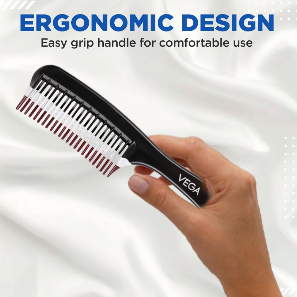 Vega Detangling Comb with 2 Row Teeth  Grab2Buy Vega Grab2Buy