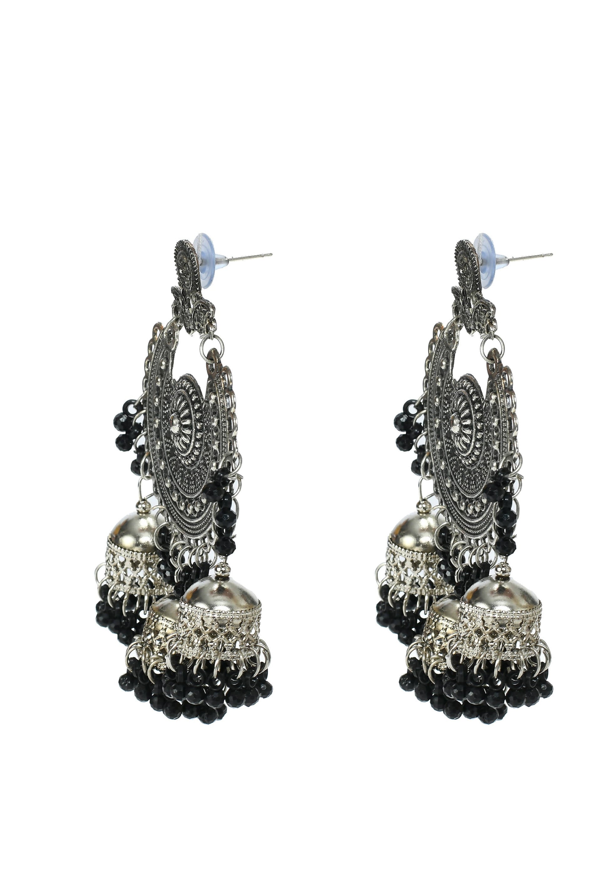 Mominos Fashion Johar Kamal Jhumkas With Maang Tikka Earrings - Grab2buy