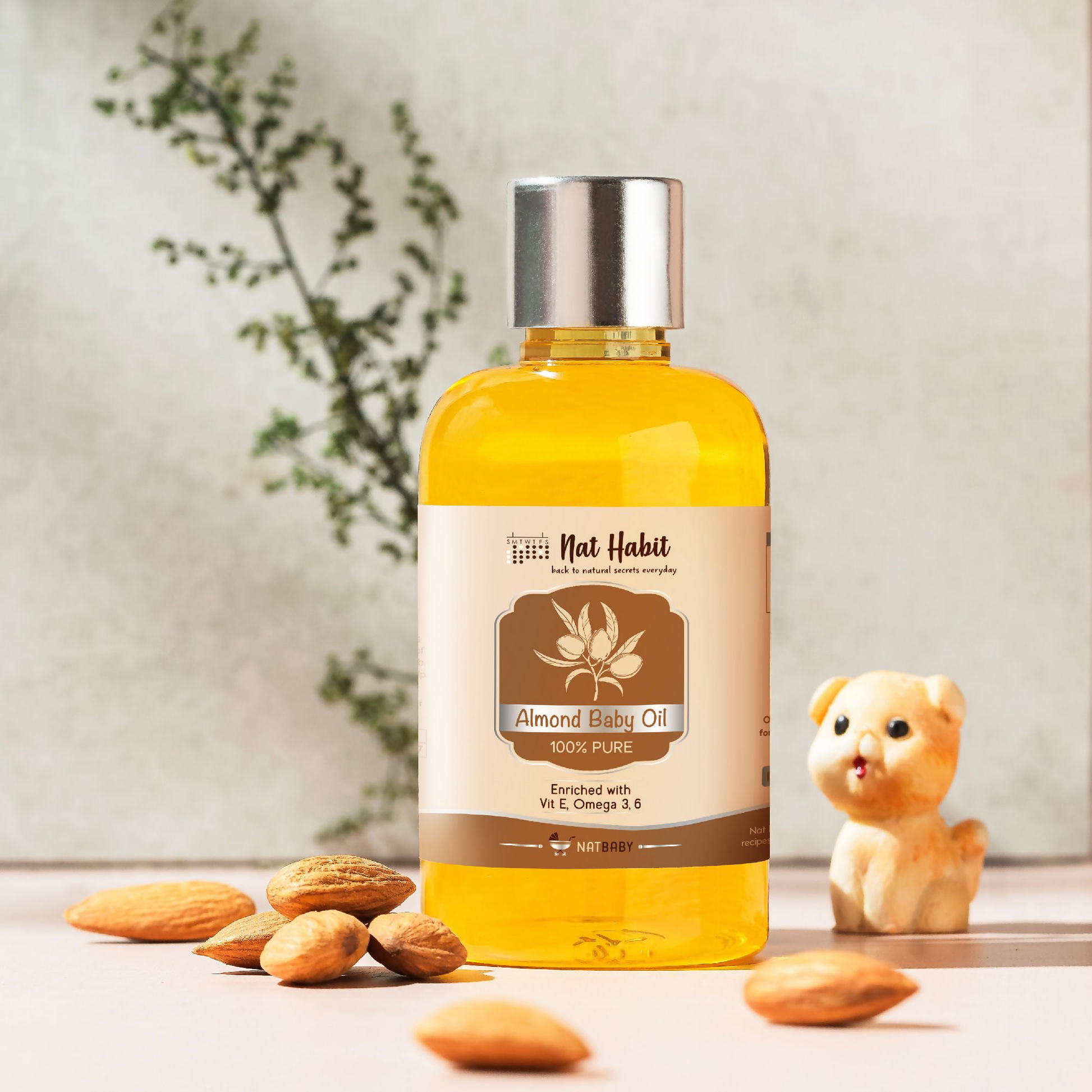 Nat Habit Pure Almond Baby Oil 