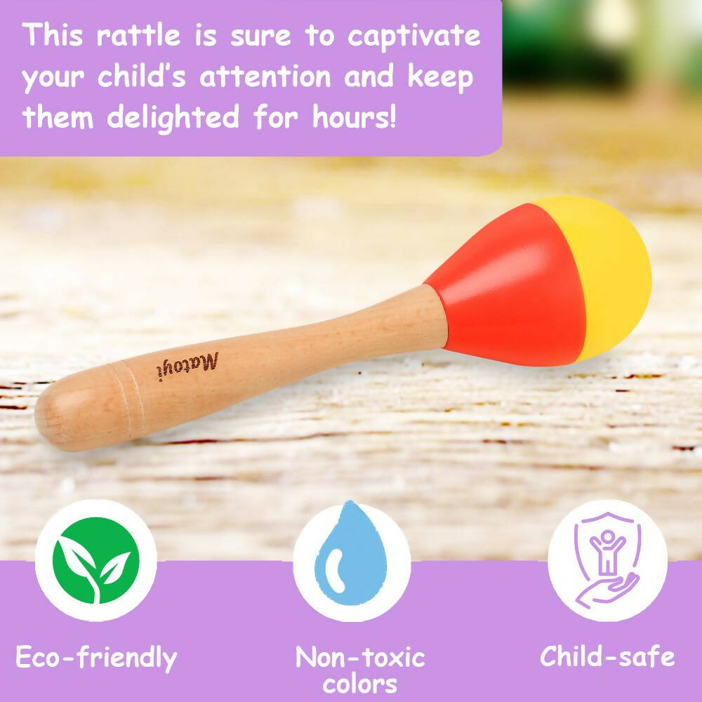 Matoyi Wooden Baby Bead Rattle - Grab2buy