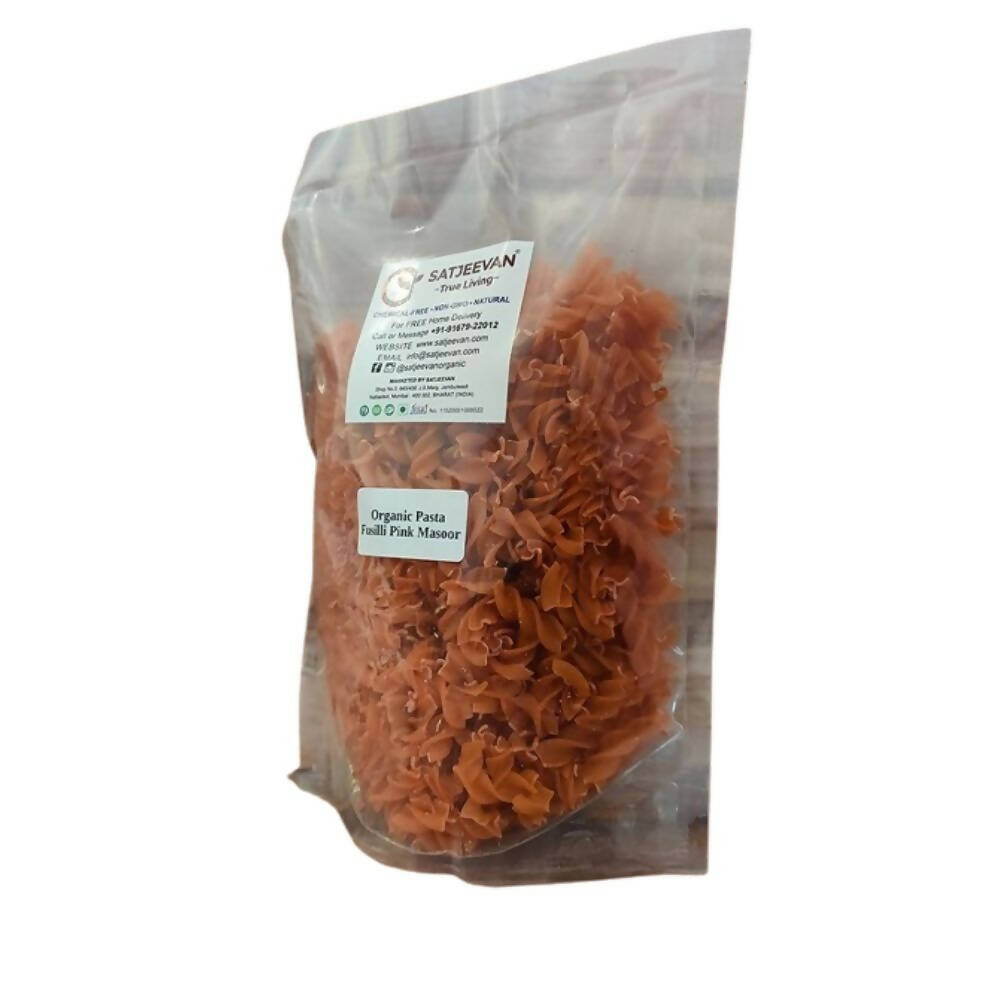 Satjeevan Organic Pasta Fusilli Pink Masoor 