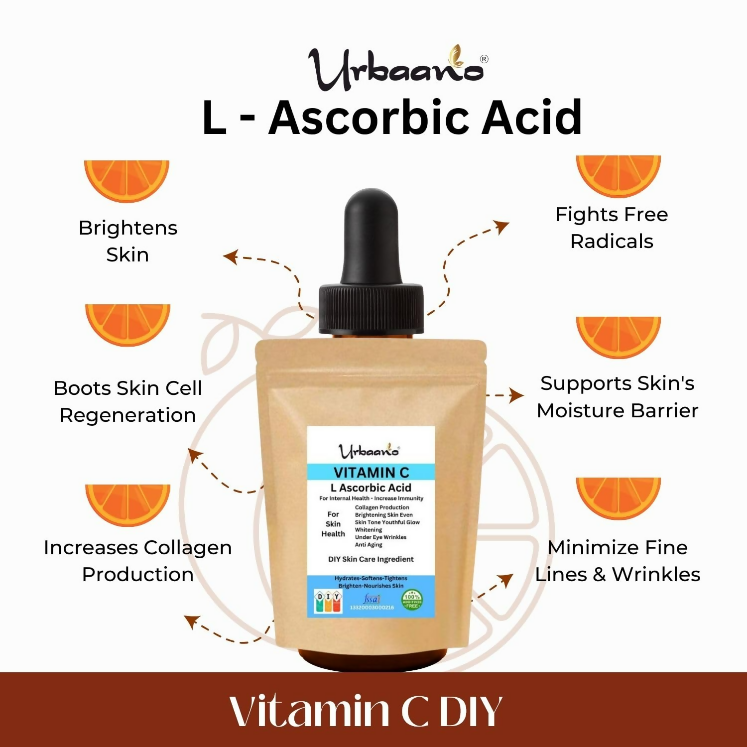 Urbaano Herbal L-Ascorbic Acid (Vitamin C Powder)  Grab2Buy Urbaano Herbal Grab2Buy