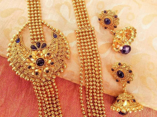 Kemp Layer Blue Necklace Set