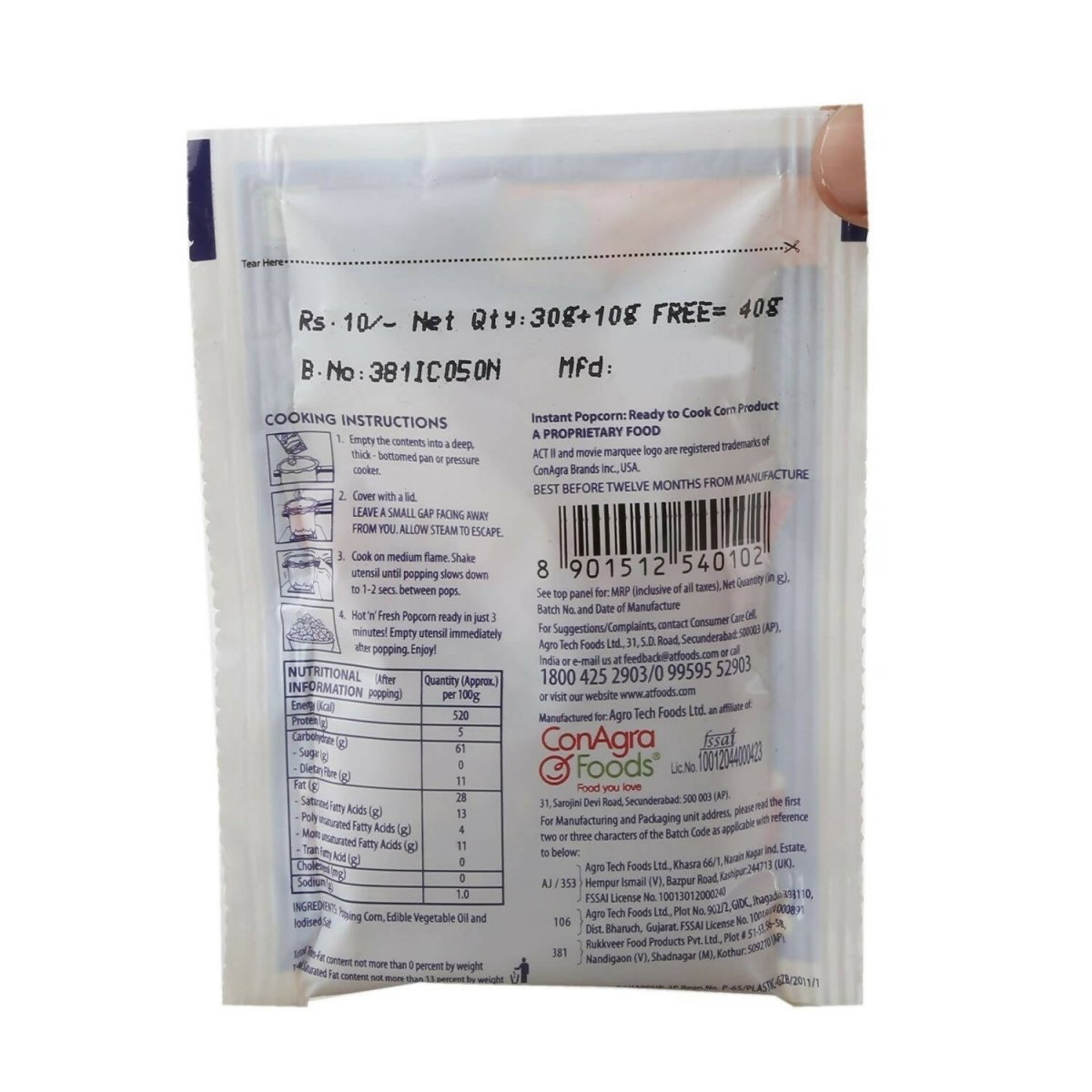 Act II Instant Popcorn - Classic Salted - Grab2buy