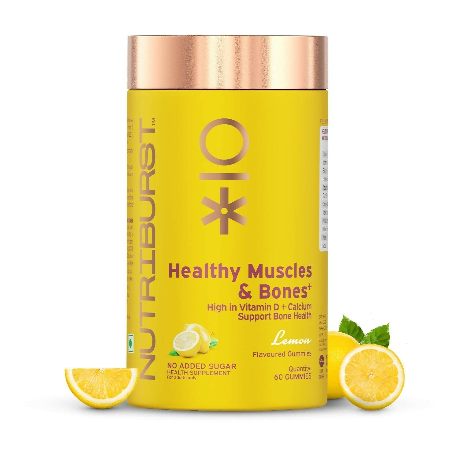 Nutriburst Healthy Muscles & Bones Gummies With Calcium & Vitamin D 