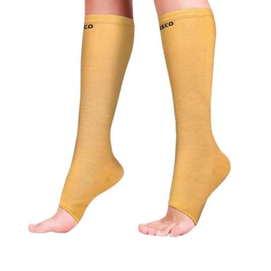 Vissco Medical Compression Stockings (Below Knee) - Beige - 1 Pair  Grab2Buy Vissco Grab2Buy