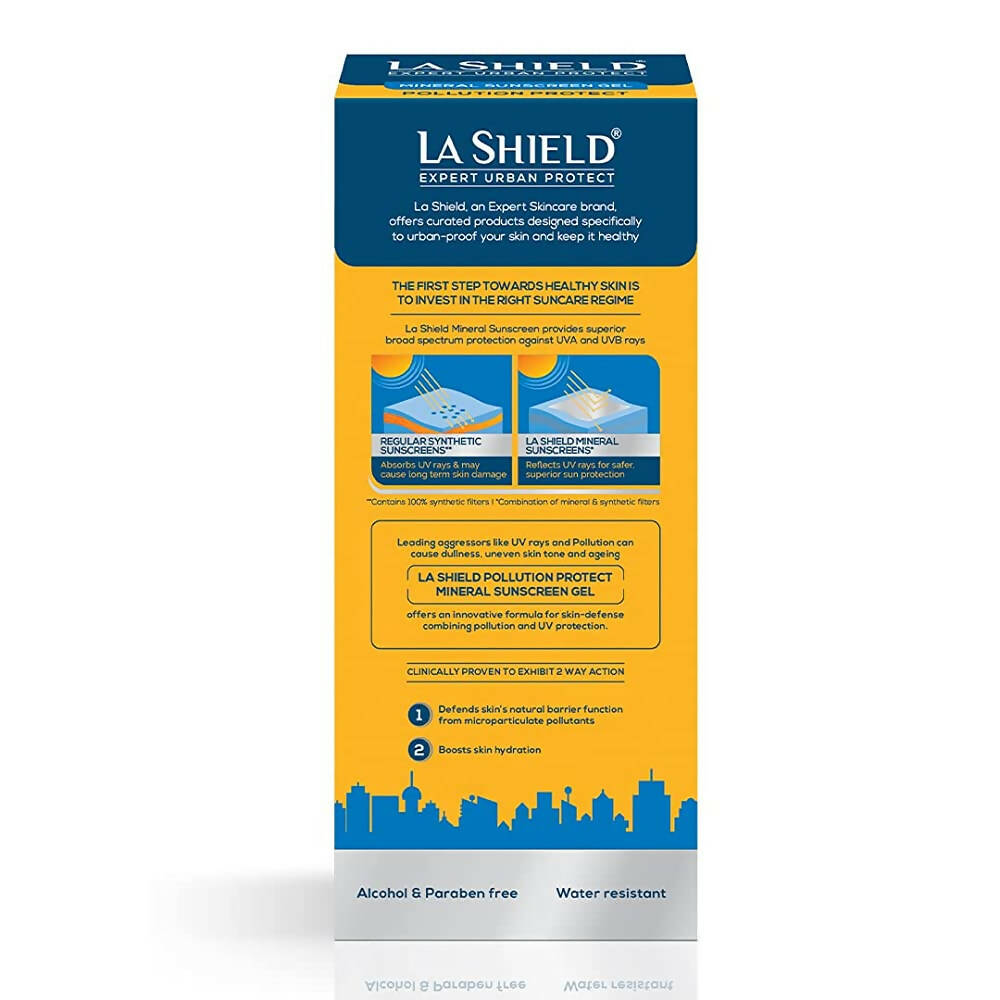 La Shield Pollution Protect Mineral Sunscreen Gel SPF 50 