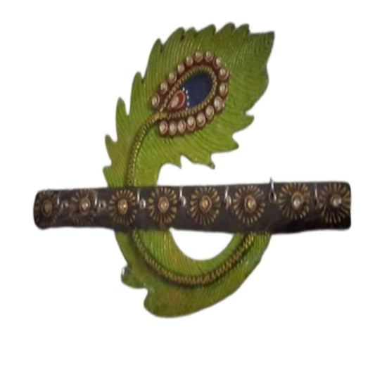 Kundan HandiKrafts Designer Wooden Leaf Shaped Key Holders - Grab2buy