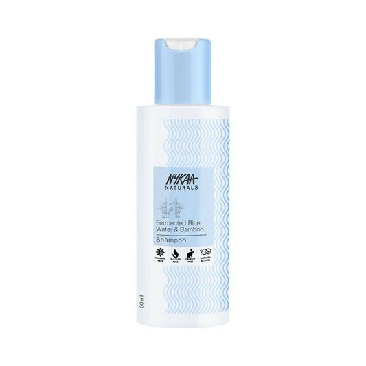 Nykaa Naturals Anti-Frizz Shampoo With Fermented Rice Water, Bamboo & Argan Oil 