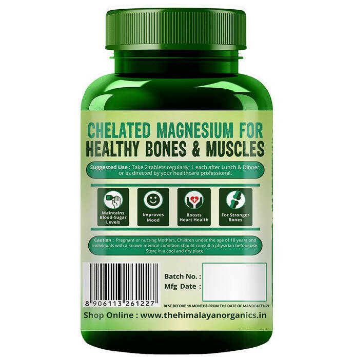 Himalayan Organics Magnesium Citrate+Glycinate Tablets - Grab2buy