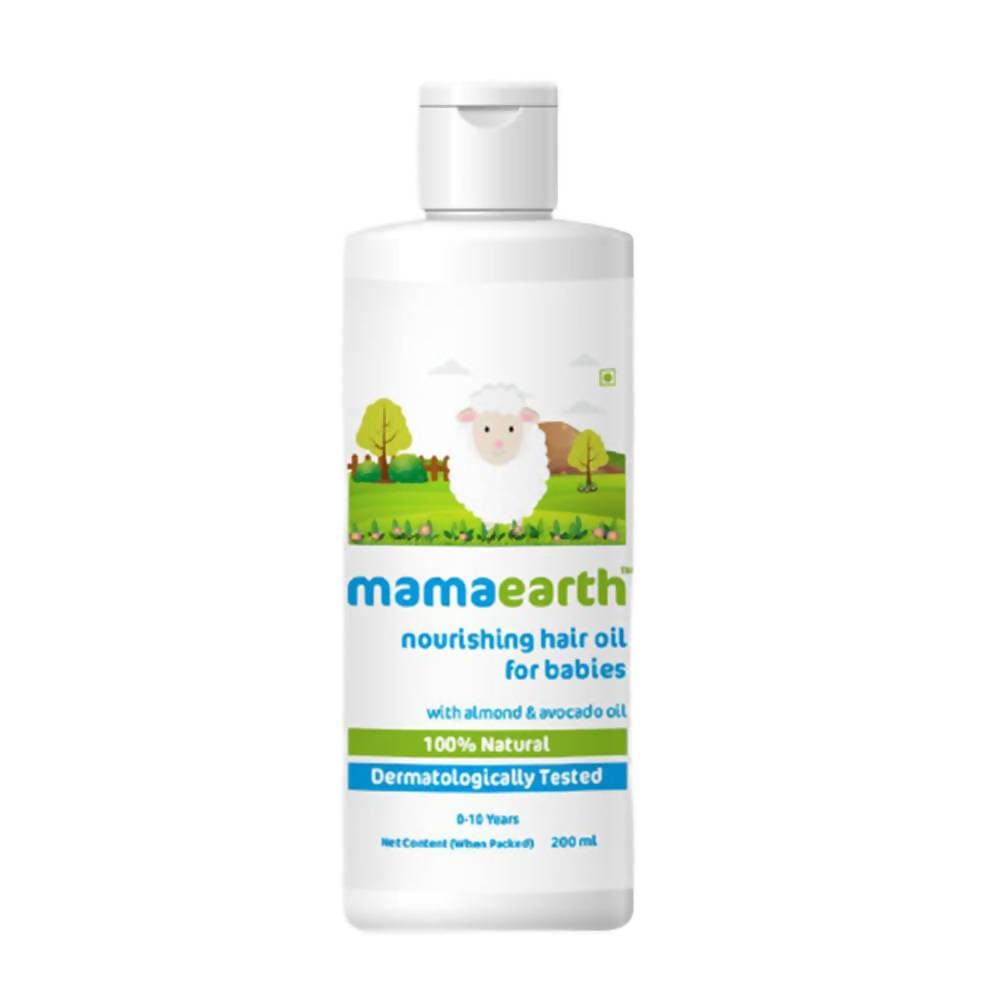 Mamaearth Nourishing Hair Oil For Babies For Repairs Dry Scalp & Stimulates New Hair Growth 