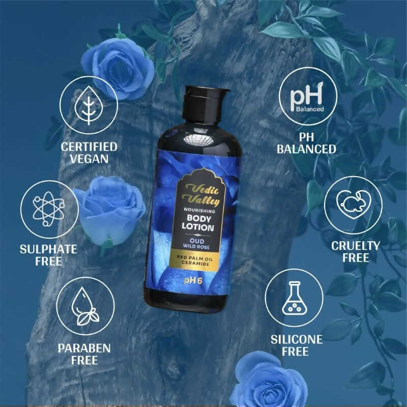 Vedic Valley Oud Wild Rose Body Lotion for Women & Men  Grab2Buy Vedic Valley Grab2Buy