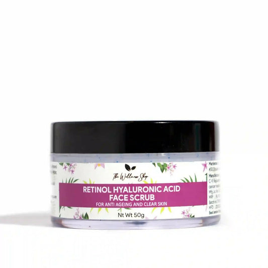 The Wellness Shop Retinol And Hyaluronic Acid Face Scrub  Grab2Buy The Wellness Shop Grab2Buy