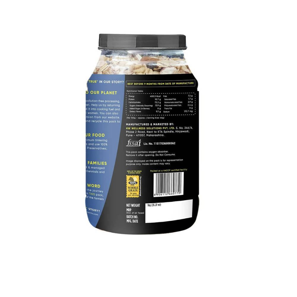 True Elements Cranberry And Blueberry Muesli 