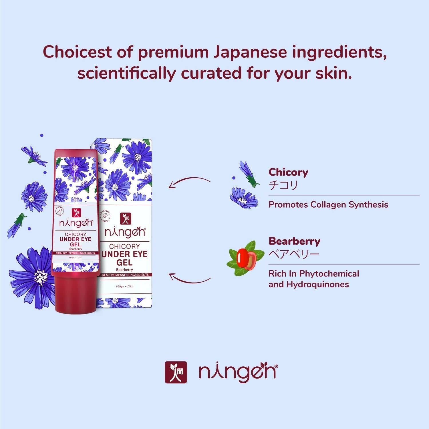 Ningen Chicory Under Eye Gel 