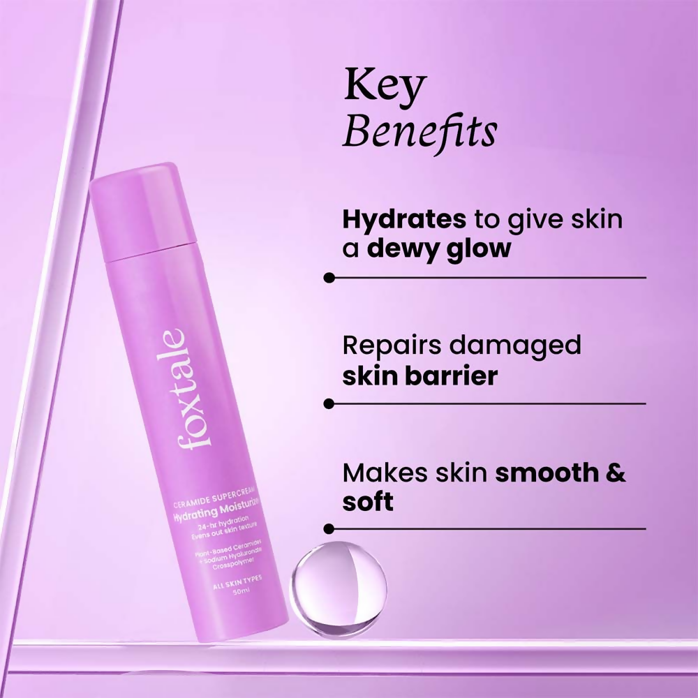 Foxtale Hydrating Ceramide Supercream Moisturizer With Hyaluronic Acid 
