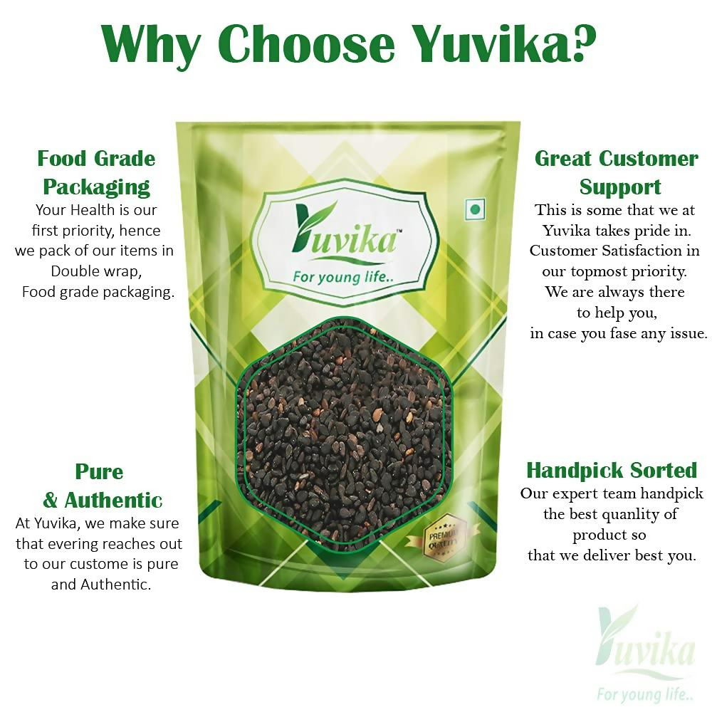 Yuvika Til Kala - Sesamum Indicum - Black Sesame Seeds  Grab2Buy Yuvika Grab2Buy