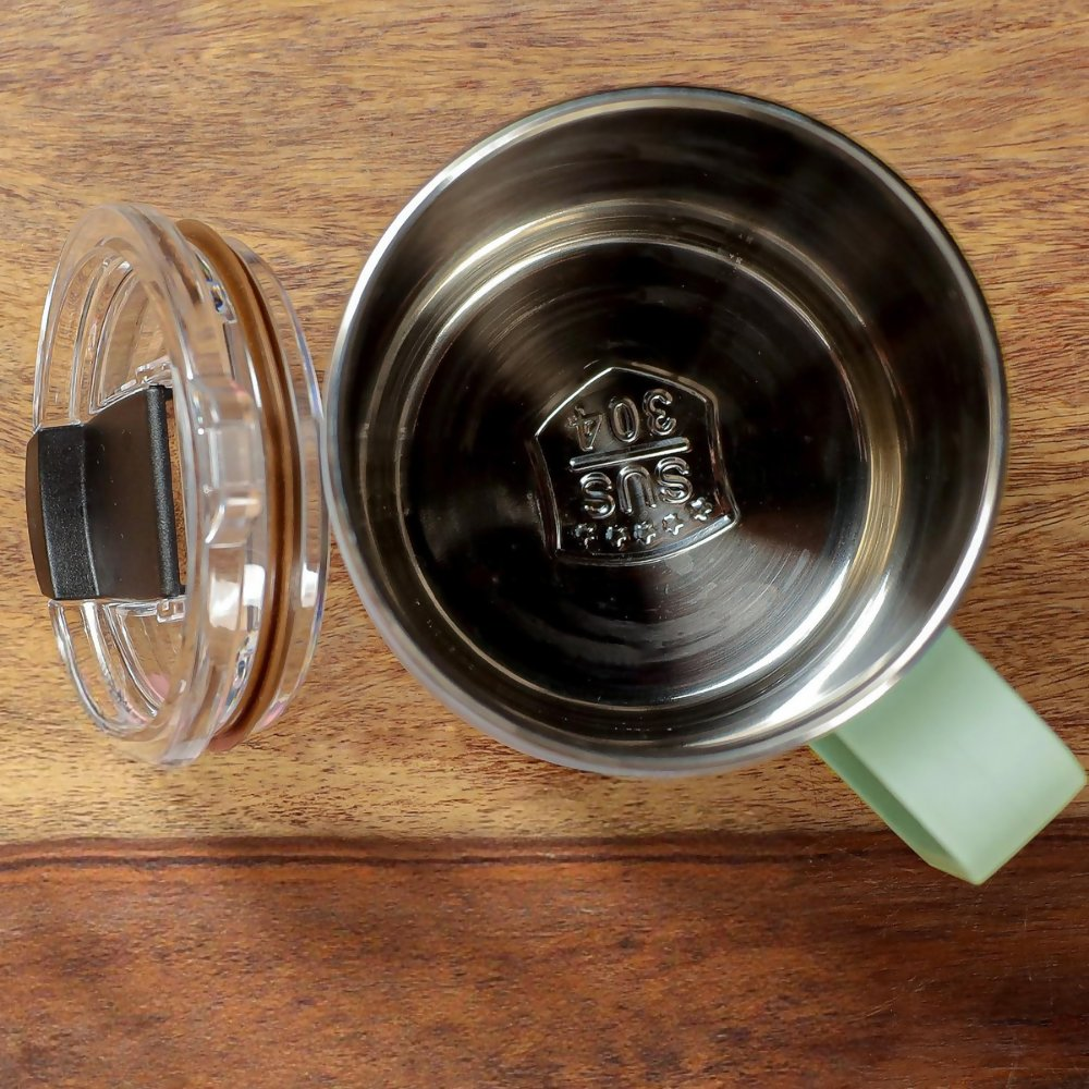 Udyan Tea Stainless Steel Insulated Mug - Mint Green  Grab2Buy Udyan Tea Grab2Buy
