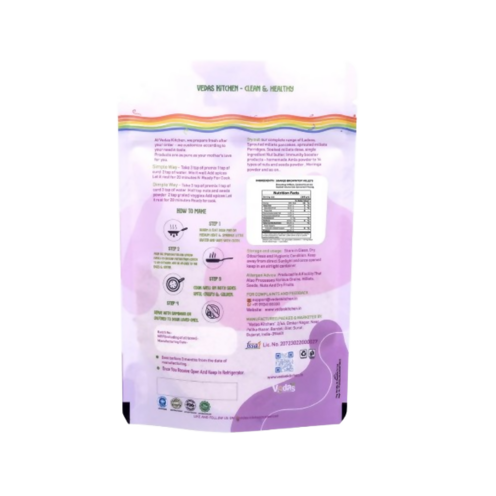 Vedas Kitchen Soaked Browntop Millets Dosa Premix  Grab2Buy Vedas Kitchen Grab2Buy