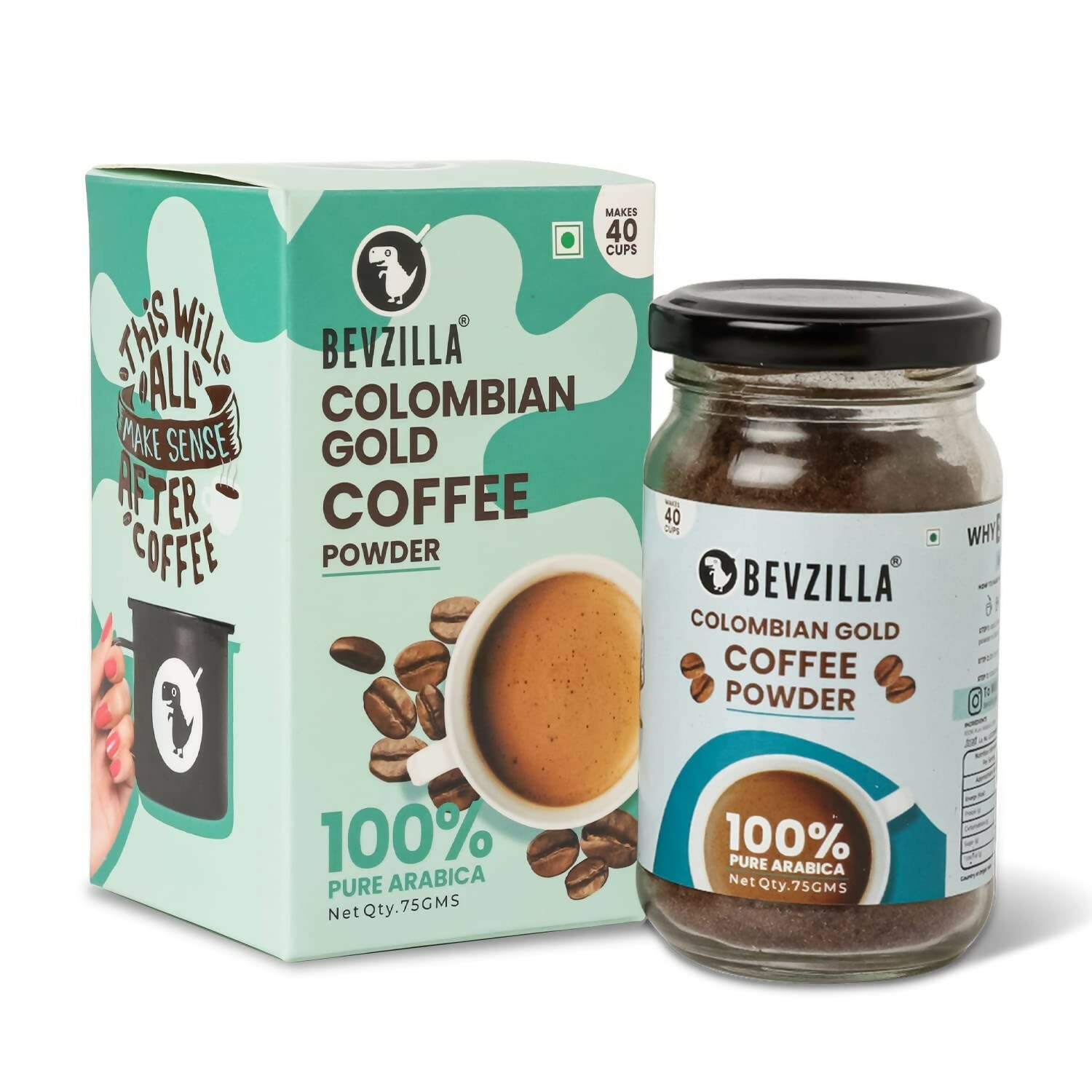 Bevzilla Instant Coffee Powder (Colombian Gold) 