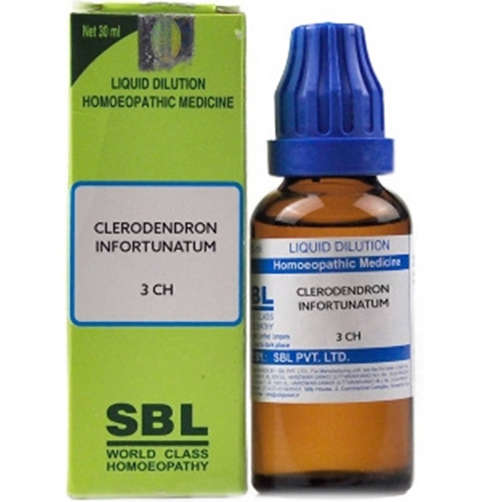 SBL Homeopathy Clerodendron Infortunatum Dilution 