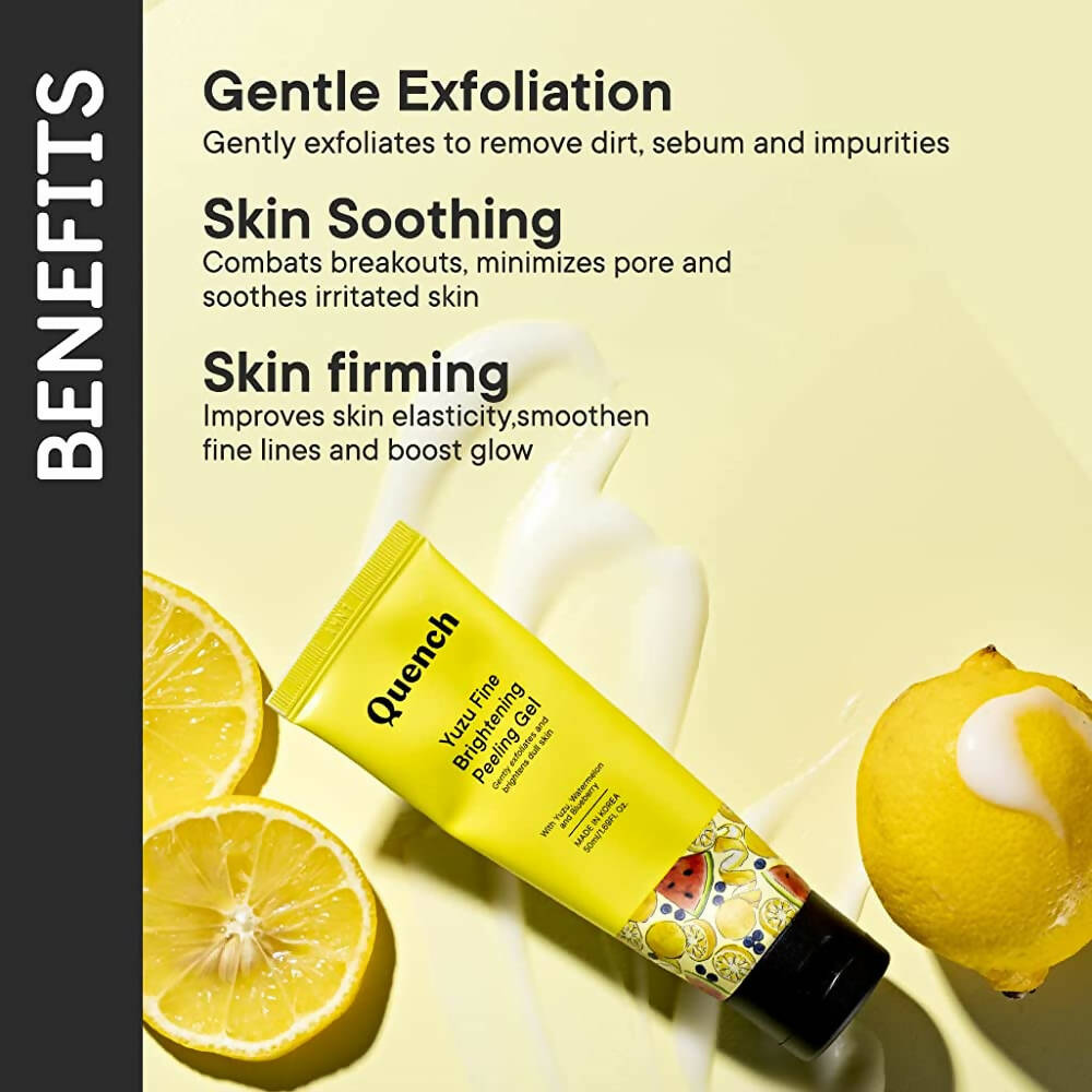 Quench Botanics Yuzu Fine Brightening Peeling Gel - Korean Skincare 