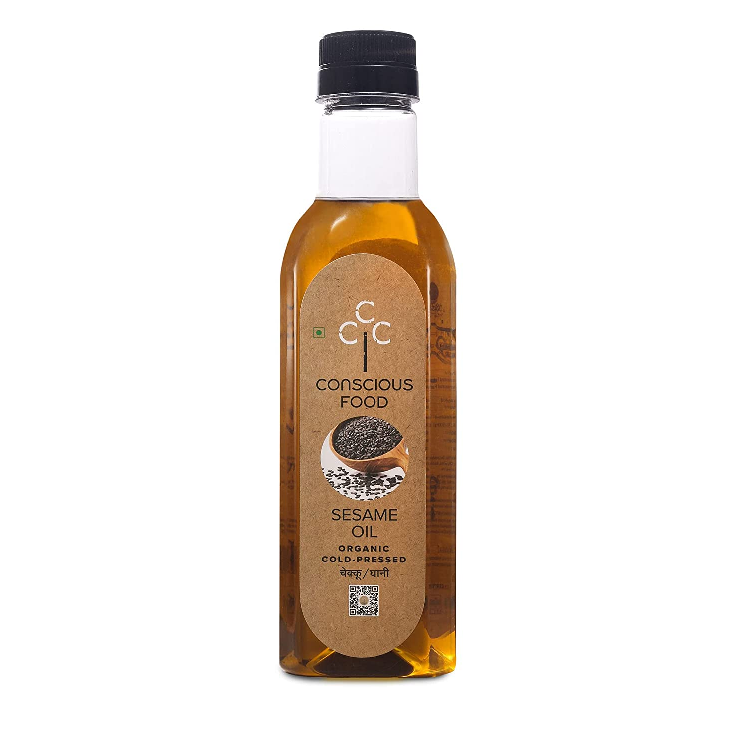 Conscious Food Organic Cold Pressed Sesame Oil 