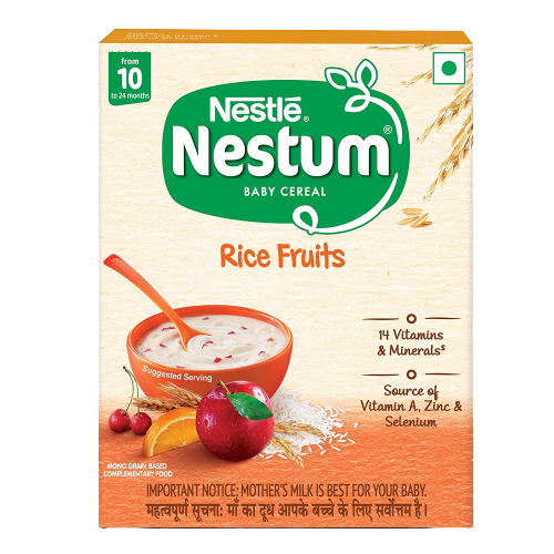 Nestle Nestum Baby Cereal-Rice Fruits (10 to 24 Months) 