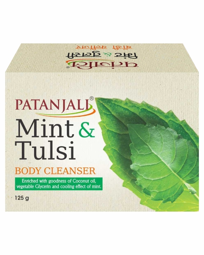 Patanjali Mint - Tulsi Body Cleanser Soap 125 gm 